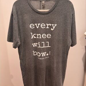 Next Level Apparel Charcoal Inspirational Tee Size L